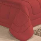 Kit Edredom Confort Casa Dona Dupla Face Solteiro 4 Pçs com L