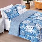 Kit Edredom Dallas Super King Dupla Face Microfibra 3 Peças -