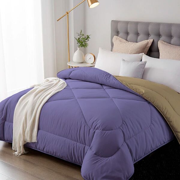 Kit Edredom De Malha Dupla Face Casal Com 2 Porta Travesseiro