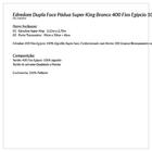 Kit Edredom Dupla Face Super King Branco 400 Fios Egípcio 100