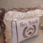 Kit Edredom E Travesseiro Bebe Luxo  Urso Coroa Marinho