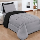 Kit Edredom Elegance Solteiro + Jogo De Lençol 4 Pçs Aconcheg