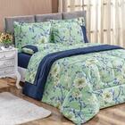 Kit Edredom Estampado 200 Fios Naturale Casal 03pçs Flower