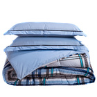 Kit Edredom Estampado Turin Dupla Face Casal Padrão 03 Peças