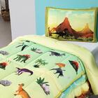 Kit Edredom Infantil Dupla Face 2 Peças Solteiro Dinossauro