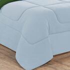 Kit Edredom Jogo Lençol 6pçs King Azul Bebê Verde Bandeira