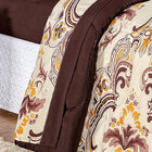 Kit Edredom King Tabaco Estampado 3 Peças