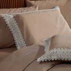 Kit Edredom Liso Florença Guipir Dupla Face Casal Padrão 03 P