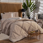 Kit Edredom Liso Florença Guipir Dupla Face King 03 Peças - P