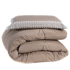 Kit Edredom Liso Florença Guipir Dupla Face Solteiro 02 Peças