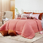 Kit Edredom Mamma Amore Rosê Casal Padrão 06 Peças - Dupla Fa