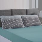 Kit Edredom New York Turquesa Malha Queen Dupla Face 04 Peças