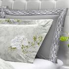 Kit Edredom Papillons Queen 180 Fios + Lençol 11 Peças - Cinz