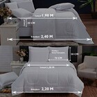 Kit Edredom Queen 200 Fios + Jogo Lençol 6 Peças 100% Algodão