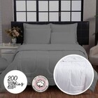 Kit Edredom Queen 200 Fios + Jogo Lençol 6 Peças 100% Algodão