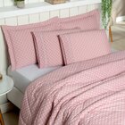 Kit Edredom Queen 3 Peças Tecido Percal Poá Casaborda