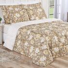 Kit Edredom Queen Babel Microfibra 3 Peças - Cáqui