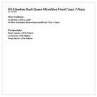 Kit Edredom Queen Bouti 03 Peças Floral Caqui