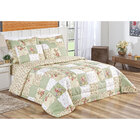 Kit Edredom Queen Bouti 03 Peças Verde