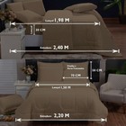 Kit Edredom Queen Jogo De Cama Premium 100% Algodão 200 Fios