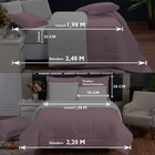 Kit Edredom Queen Jogo De Cama Premium 100% Algodão 200 Fios