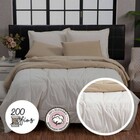 Kit Edredom Queen Jogo De Cama Premium 100% Algodão 200 Fios