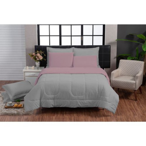 Kit Edredom Queen Jogo De Cama Premium 100% Algodão 200 Fios