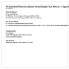 Kit Edredom Queen Size Jornal Estampado Dupla Face + Jogo De