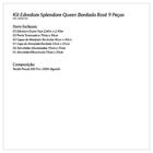 Kit Edredom Rosê 200 Fios Percal Dupla Face 9 Peças Completo