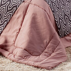 Kit Edredom Savannah Rosê Queen 03 Peças - Dupla Face Percal