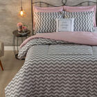 Kit Edredom Solteiro 5 Peças Percal Algodão 180 Fios Glamour