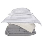 Kit Edredom Solteiro Coberdrom Soft Hipercal/sherpa 3 Peças -