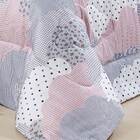 Kit Edredom Solteiro Estampado 100% Algodão Percal 200 Fios -