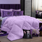 Kit Edredom Wandinha Lilás Queen C/ Lençol 05 Peças - Dupla F