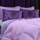 Kit Edredom Wandinha Lilás Queen C/ Lençol 05 Peças - Dupla F