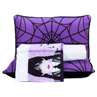 Kit Edredom Wandinha Lilás Queen C/ Lençol 05 Peças - Dupla F