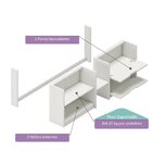 Kit Elevação Para Cama Malta Casatema Madeiraoriginals Branco