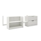 Kit Elevação Para Cama Malta Casatema Madeiraoriginals Branco