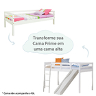 Kit Elevação Tobogã Escada Grades Para Cama Prime - Casatema