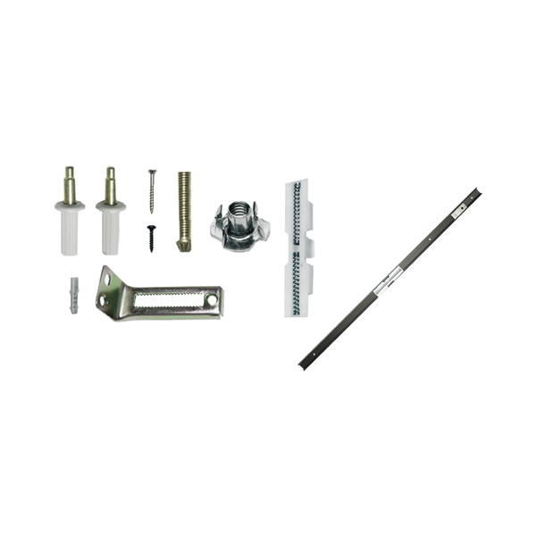 Kit Embutir para Porta Camarão 1,2mx2,5cm Alumínio Pintado