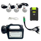 Kit Energia Solar Emergência Placa Painel Com Bateria E Lampa