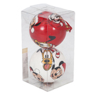Kit Enfeite Bola de Natal Plástico Multicolorido 10x10x8cm Cromus 2 Peças