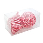 Kit Enfeite de Natal Estrela Vermelho 10x10cm 6 Peças Cromus