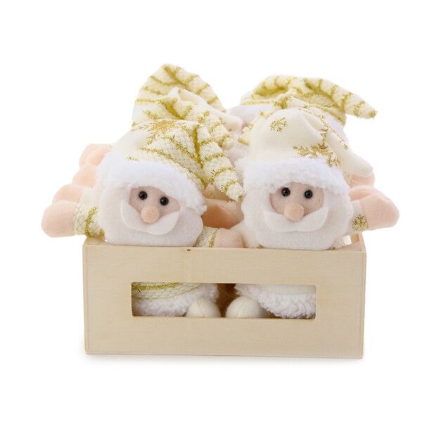 Kit Enfeite de Natal Floco de Neve Ouro 1x15x15cm 6 Peças Cromus