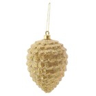 Kit Enfeite Pinha Dourada 13x9cm Cromus