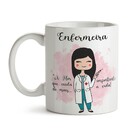 Kit Enfermeira Feminino Caneca Almofada E Agenda Cabelo:preto