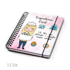 Kit Engenheira Civil Feminino Caneca E Agenda Cabelo:loiro Li