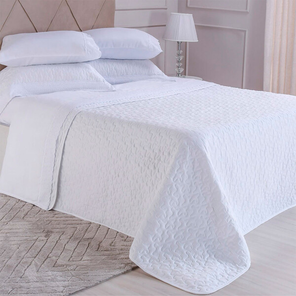 Kit Enxoval Bordado Inglês 7 Peças Queen Bene Casa