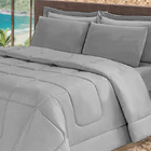 Kit Enxoval De Verão Casal Aconchego Avulso Cinza Cotex