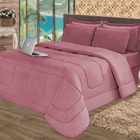 Kit Enxoval De Verão Casal Aconchego Avulso Rosê Cotex